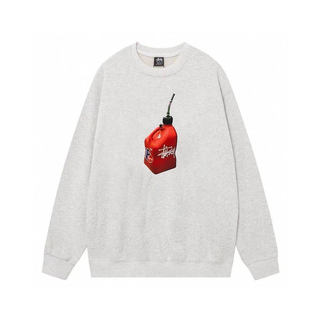 Stussy Abstract Graphic Black Crewneck Sweatshirt Hoodie - 5