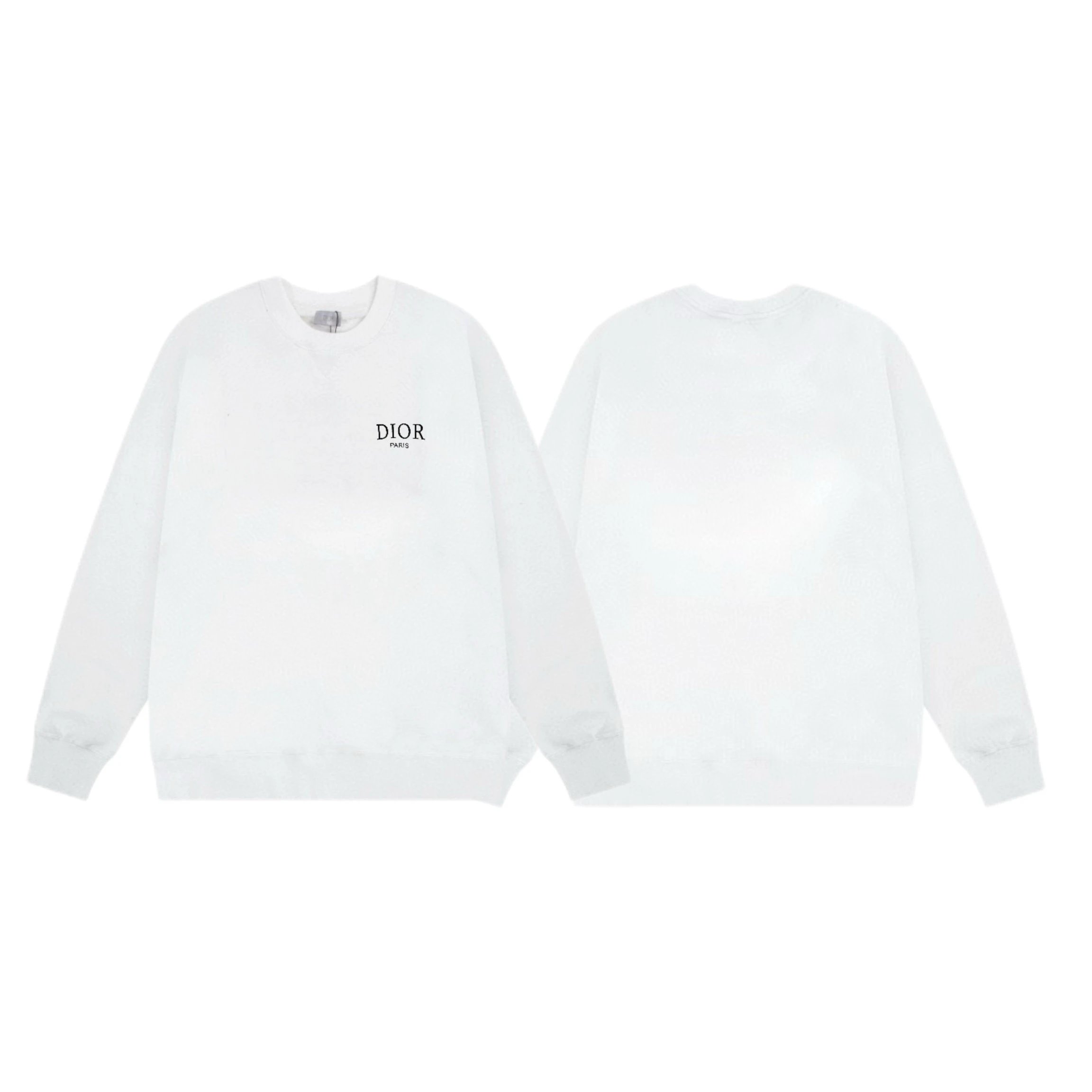 Dior Paris Small Logo Crewneck Sweatshirt White