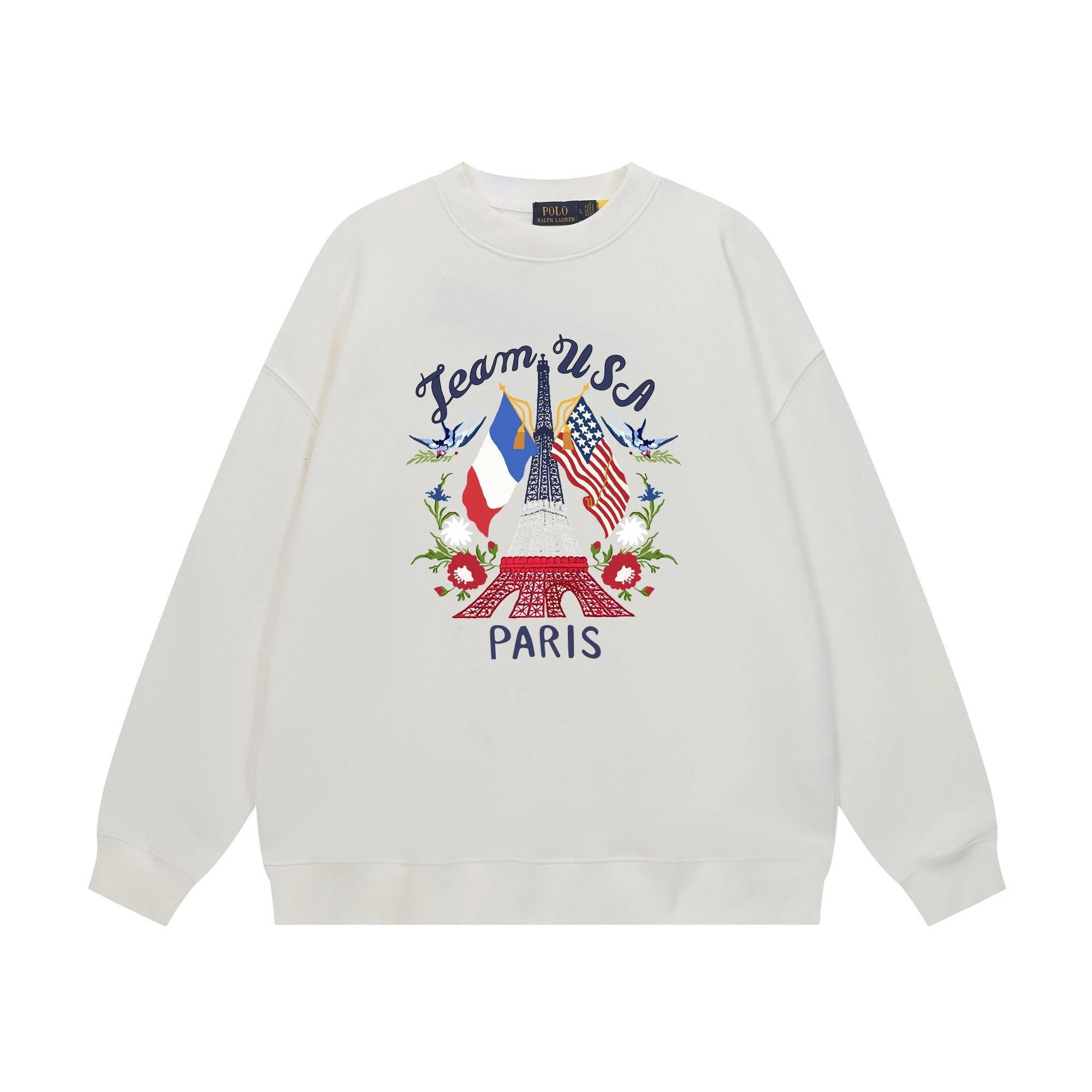 Polo Ralph Lauren Teddy Bear Graphic Navy Sweatshirt Hoodie - 7