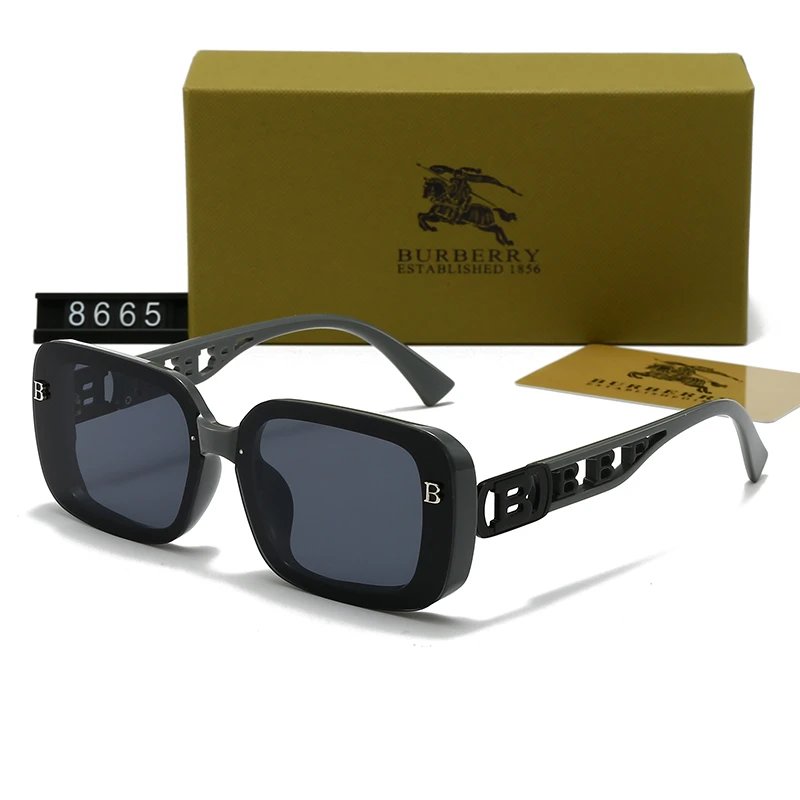 Burberry BE5155 Square Sunglasses Black Frame Black Lens