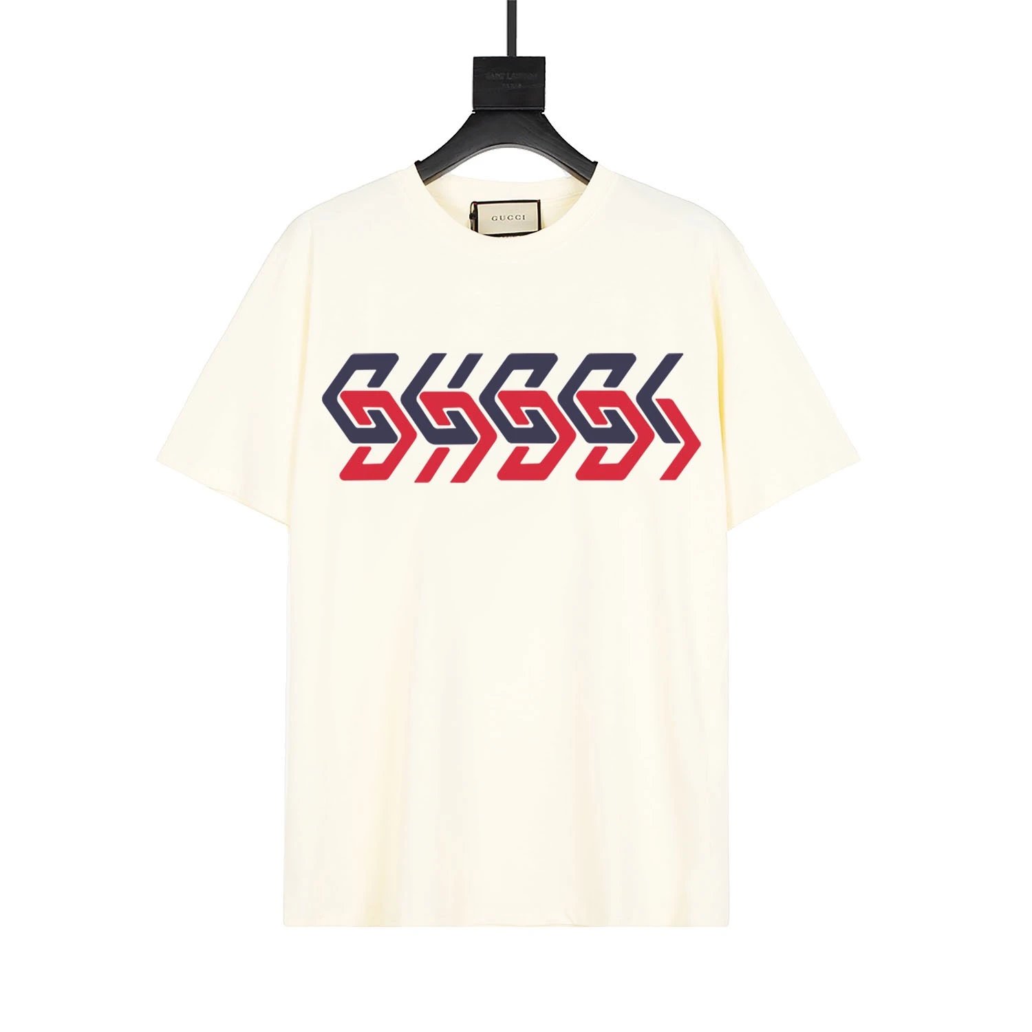 Gucci Mirror Logo Tee Cream