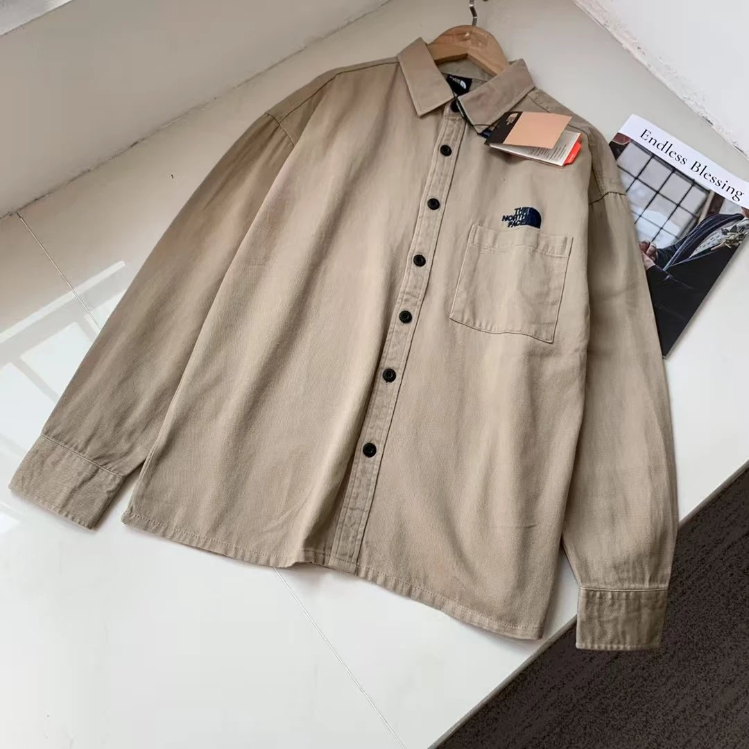 The North Face Logo Overshirt Khaki