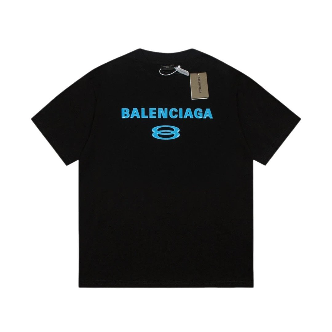 Balenciaga BB Halo Logo Tee Black