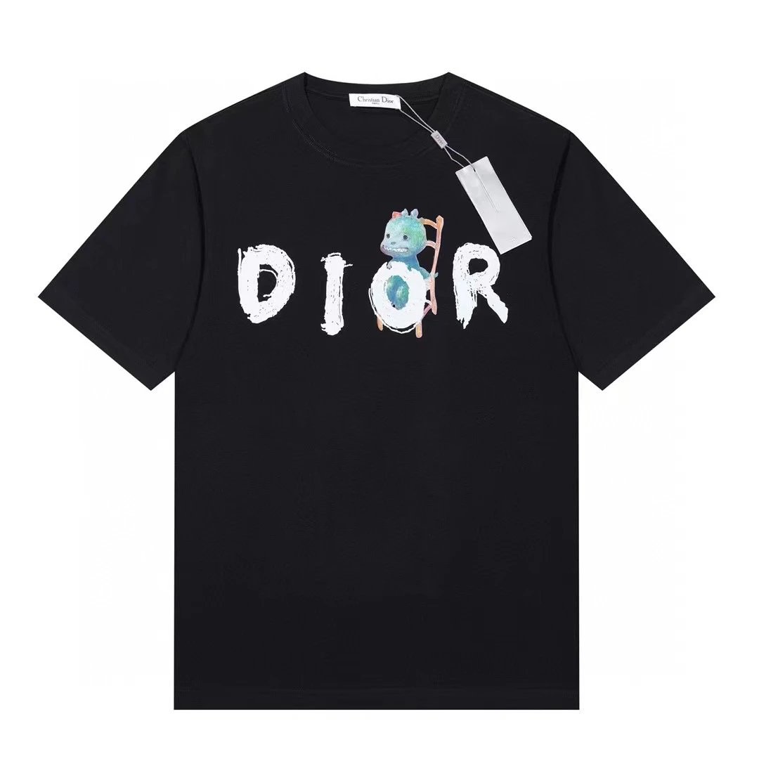 Dior Chruntion Dior Couture Graphic T-Shirt Black - 7