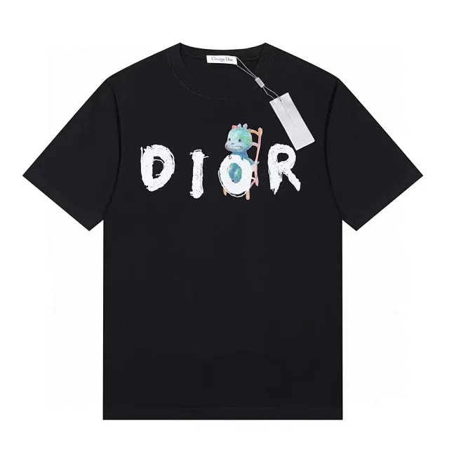 Dior T-Shirts Short-sleeve graphic logo T-shirt product detail image 6