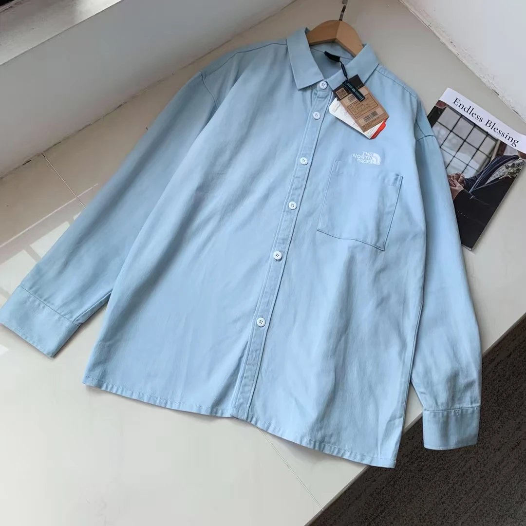 The North Face Logo Overshirt Blue