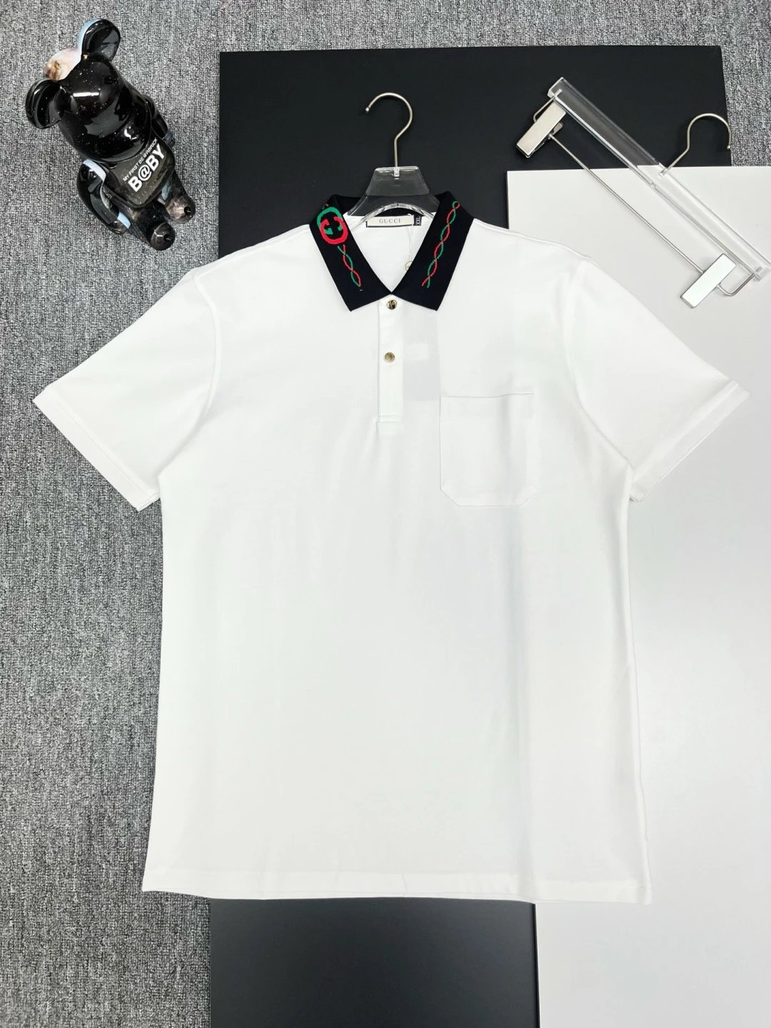Gucci 1921 Crest Polo Black