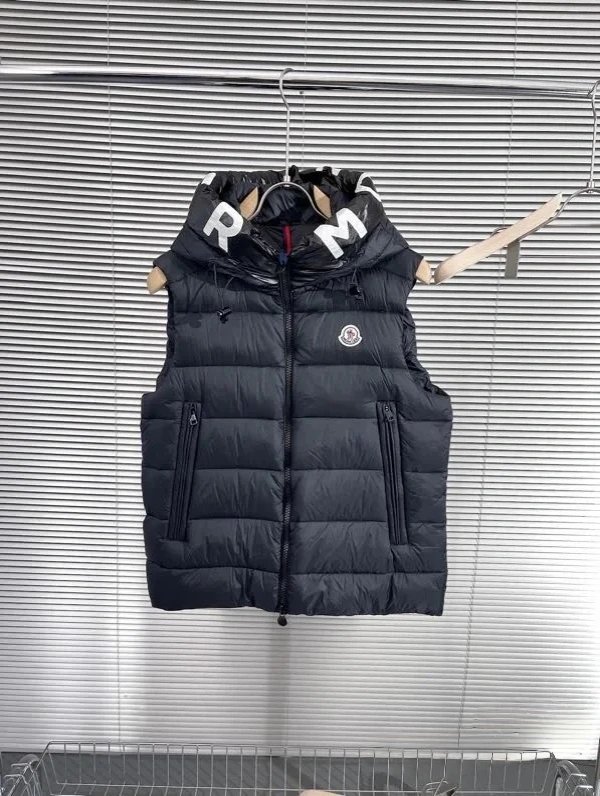 Moncler Hooded Down Vest Black Outerwear.vest - 8