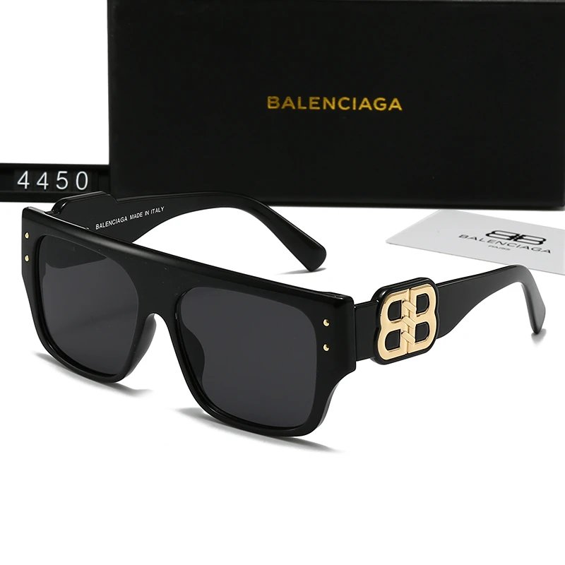 Balenciaga BB Square Oversized Sunglasses Black Frame Black Lens