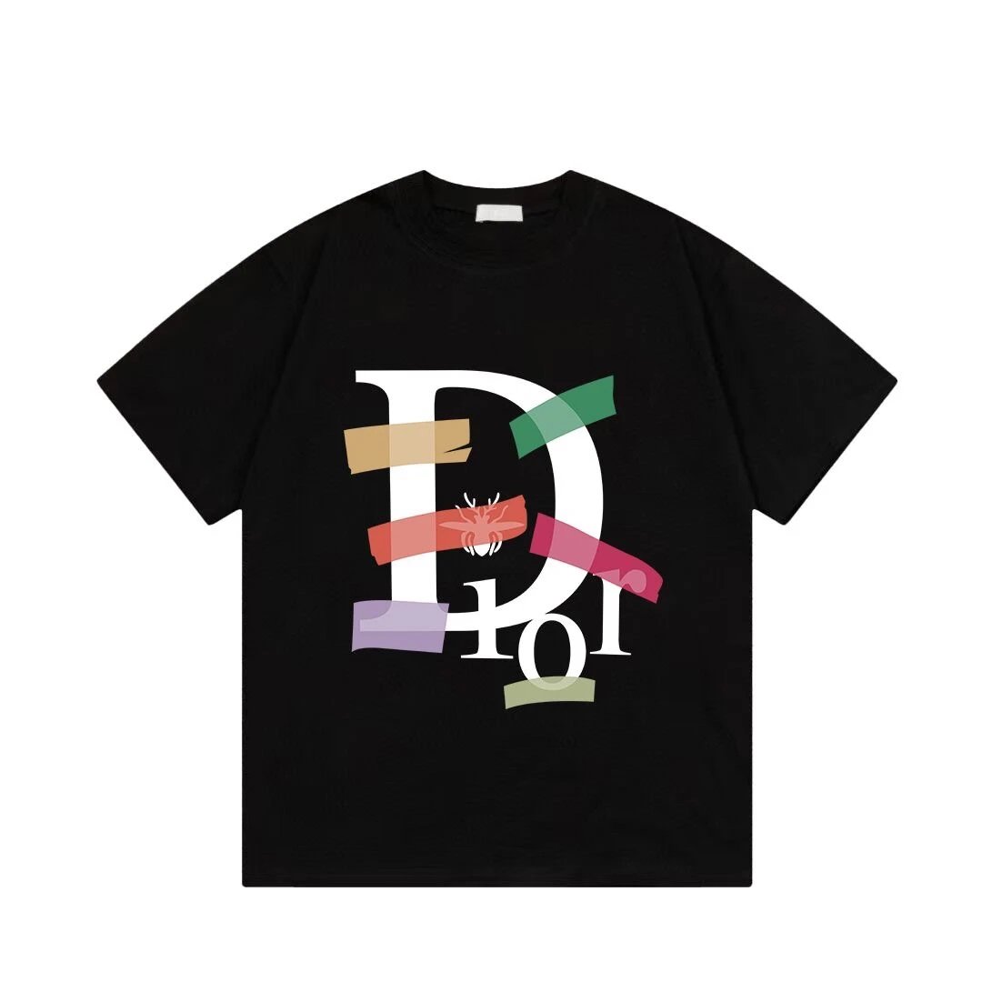 Dior Oblique Stripe Logo Black T-Shirt - 11