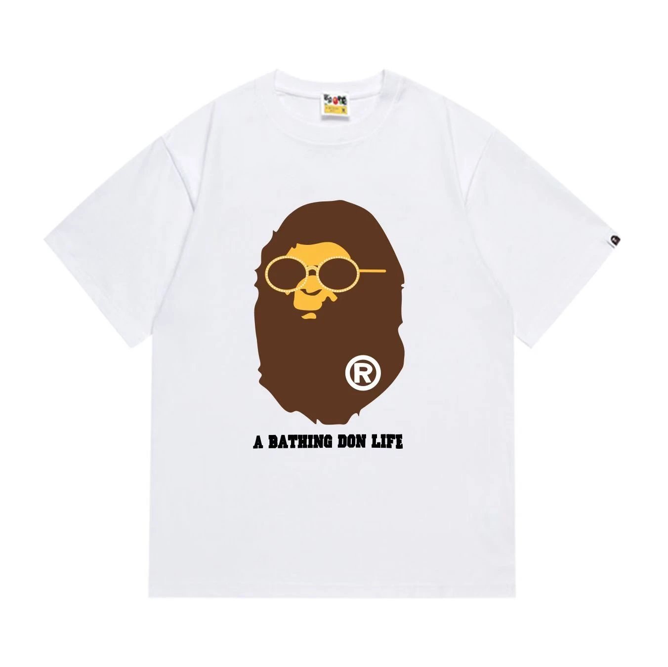 BAPE A Bathing Don Life Glasses Ape Tee White