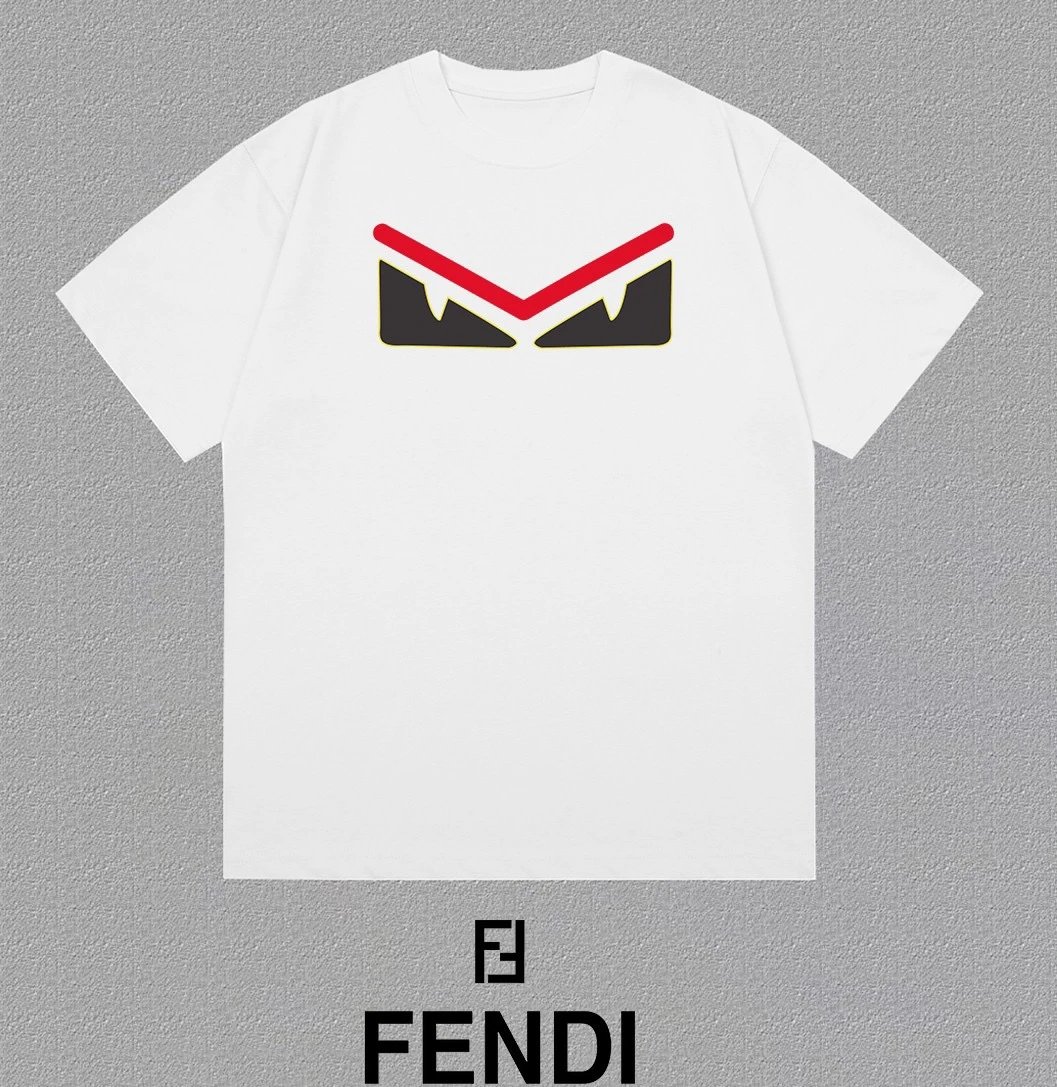 Fendi Logo Graphic Print Black T-Shirt - 10