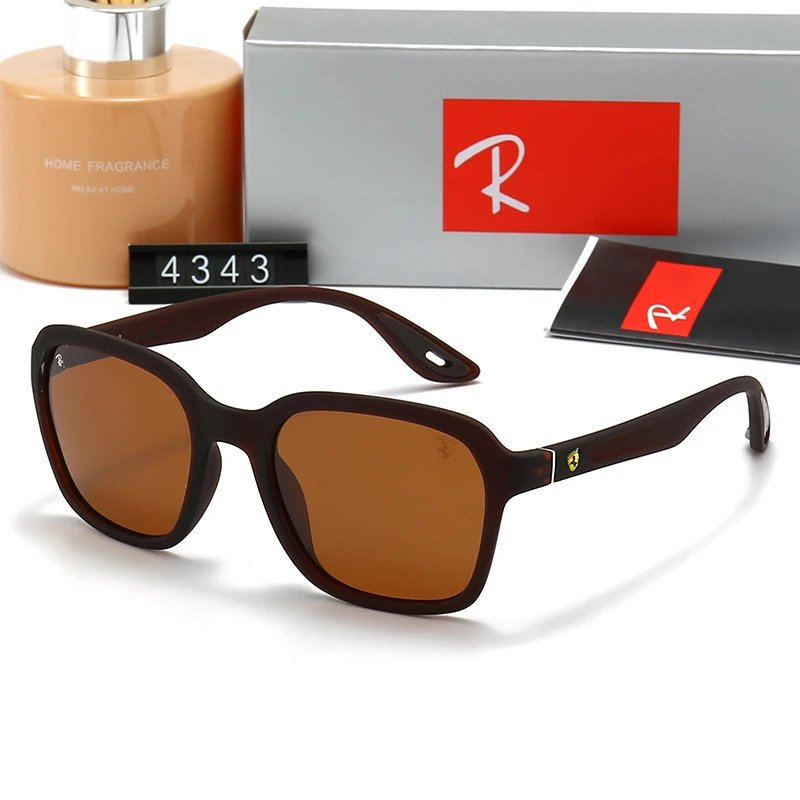 Ray-Ban RB4605 Double Bridge Square Sunglasses Matte Black Frame Grey Lens