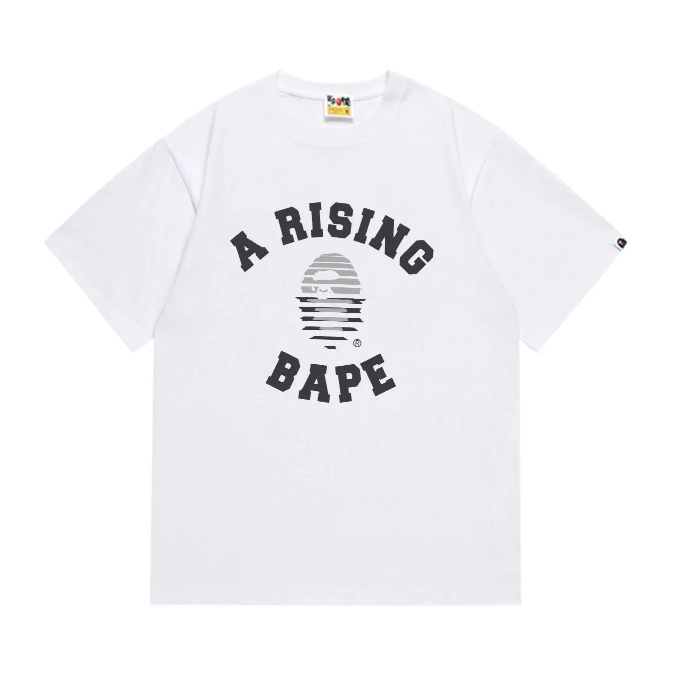 BAPE A Rising Bape Ape Head Tee White