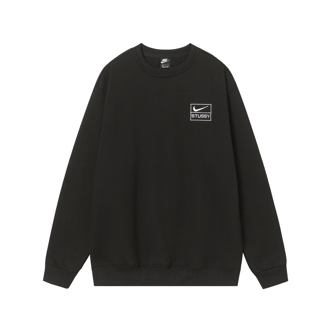 Nike Stussy Crewneck Sweatshirt Black