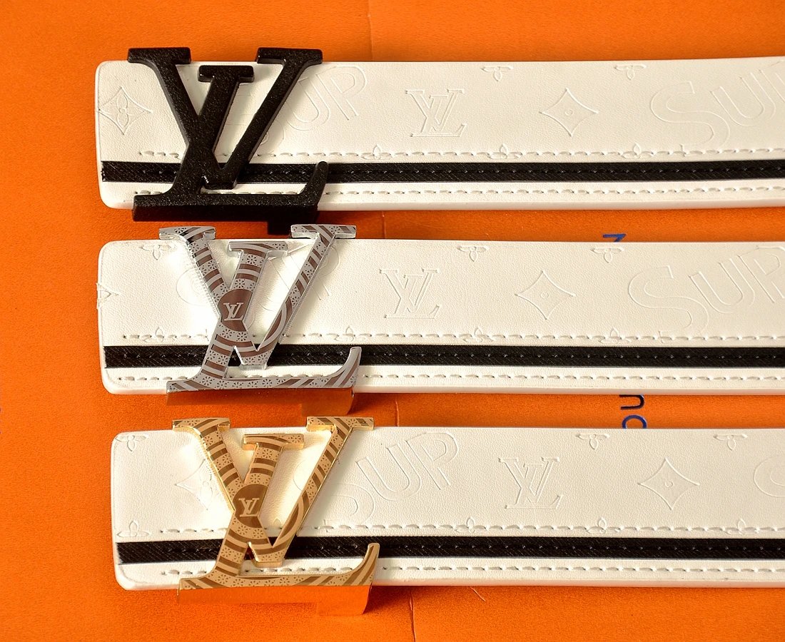 Louis Vuitton x Supreme Monogram Stripe Belt Black - 11