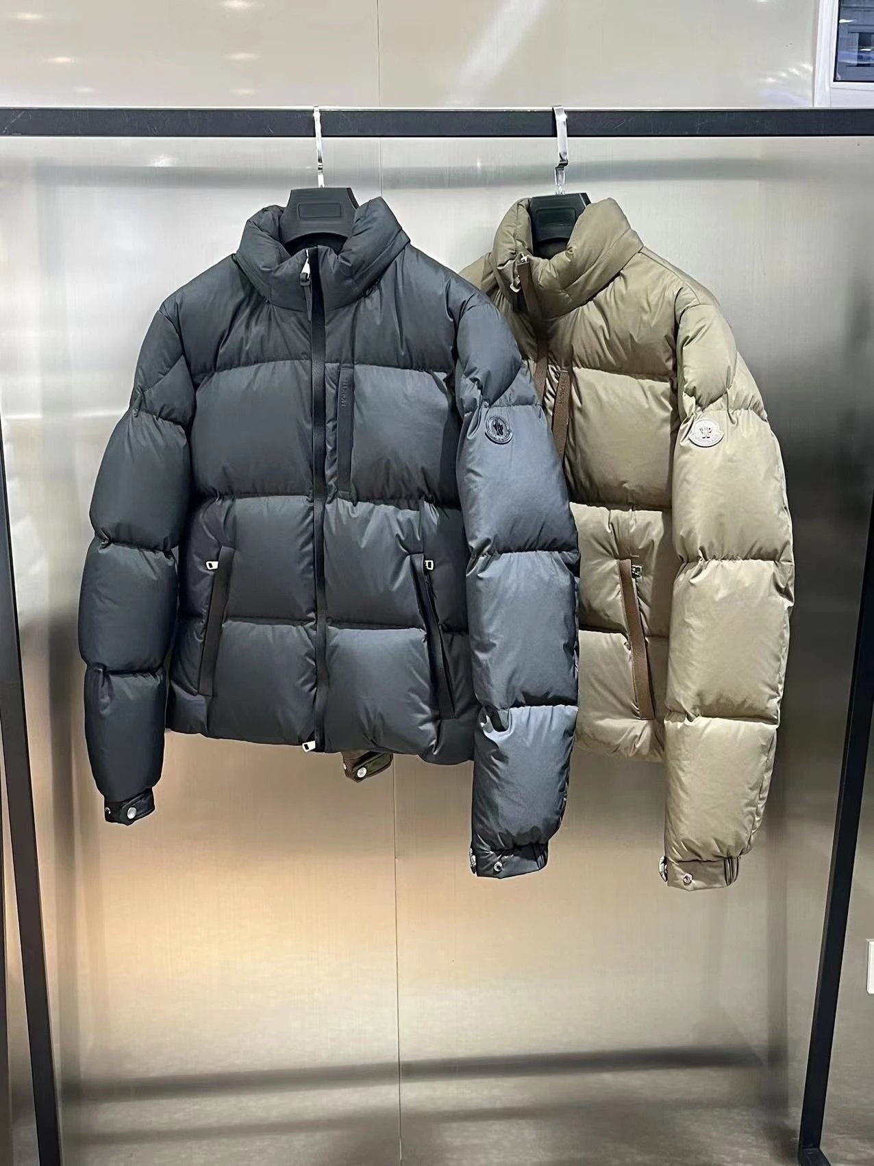 Moncler Black Puffer Jacket Moncler Beige Puffer Jacket
