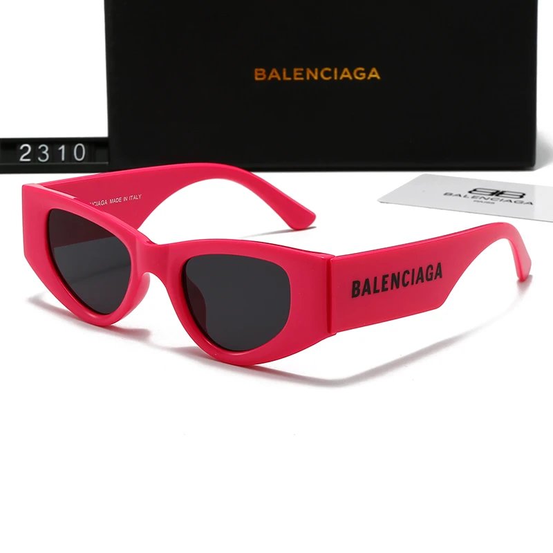 Balenciaga Cat-Eye Sunglasses Pink Frame Dark Lens #2310