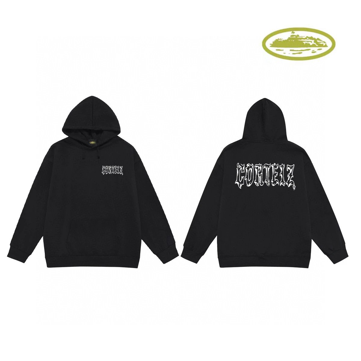Corteiz Logo Hoodie Gray - 12