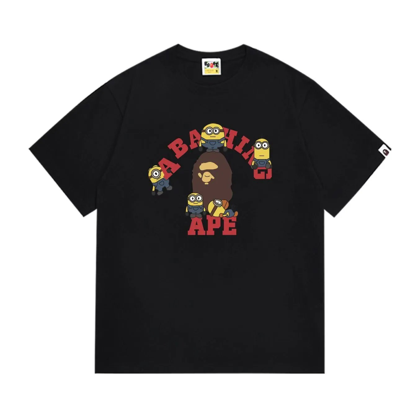 BAPE x Minions A Bathing Ape Tee Black