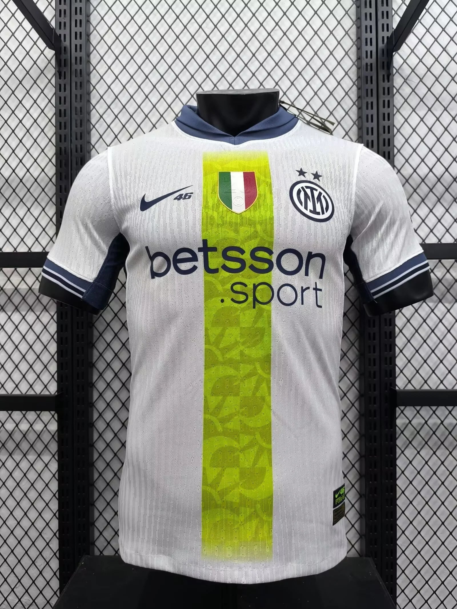 Inter Milan away game Rossi co-branded jersey player version