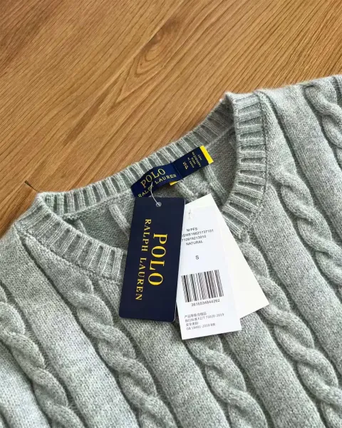Polo Ralph Lauren Cable Knit Sweater Cream Sweater - 6