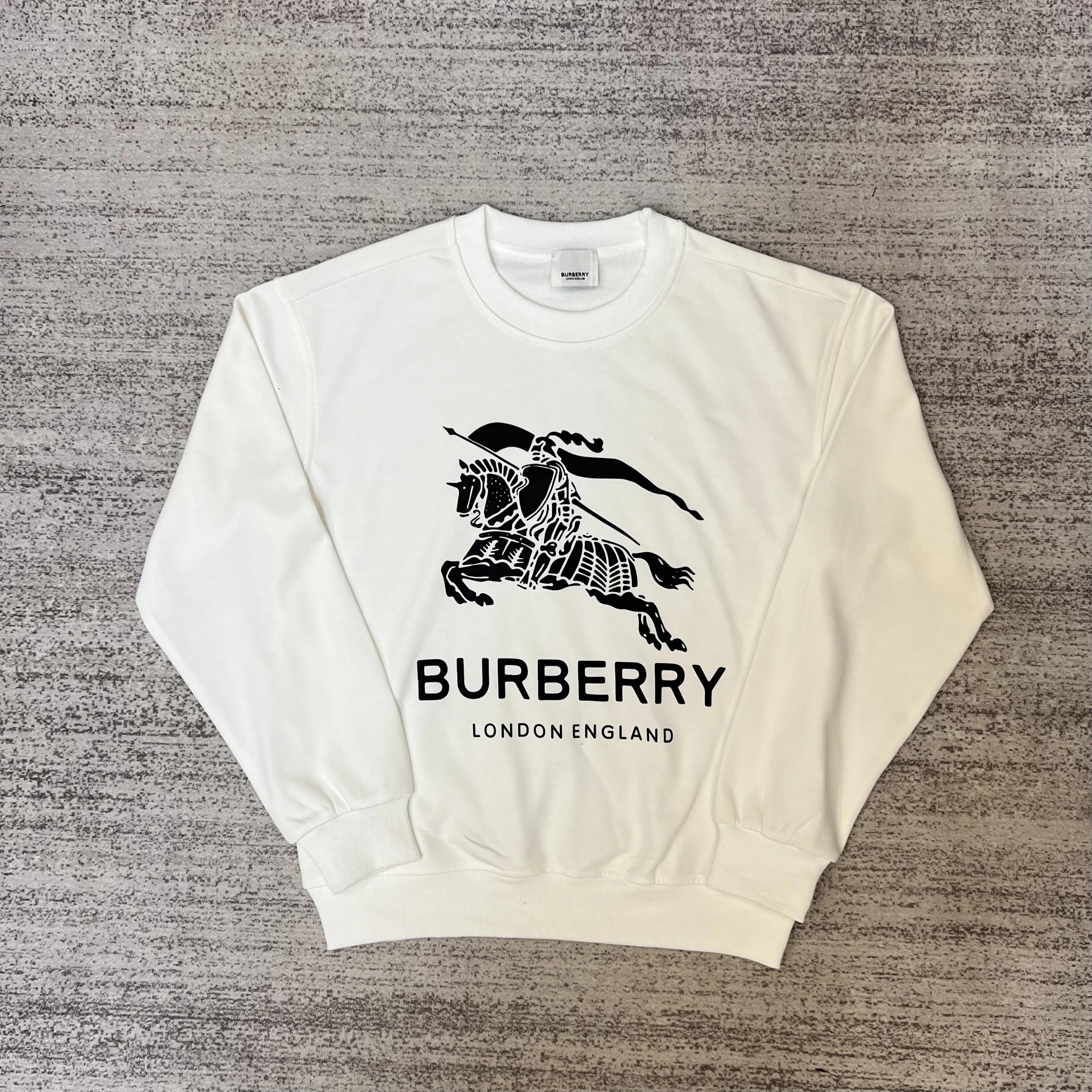 Burberry Thomas Bear Graphic Sweatshirt White Sweater - 7