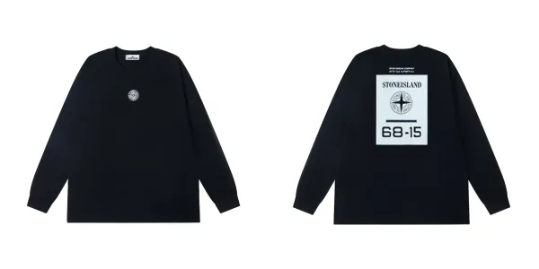 Stone Island Long Sleeve T-Shirt Black - 1