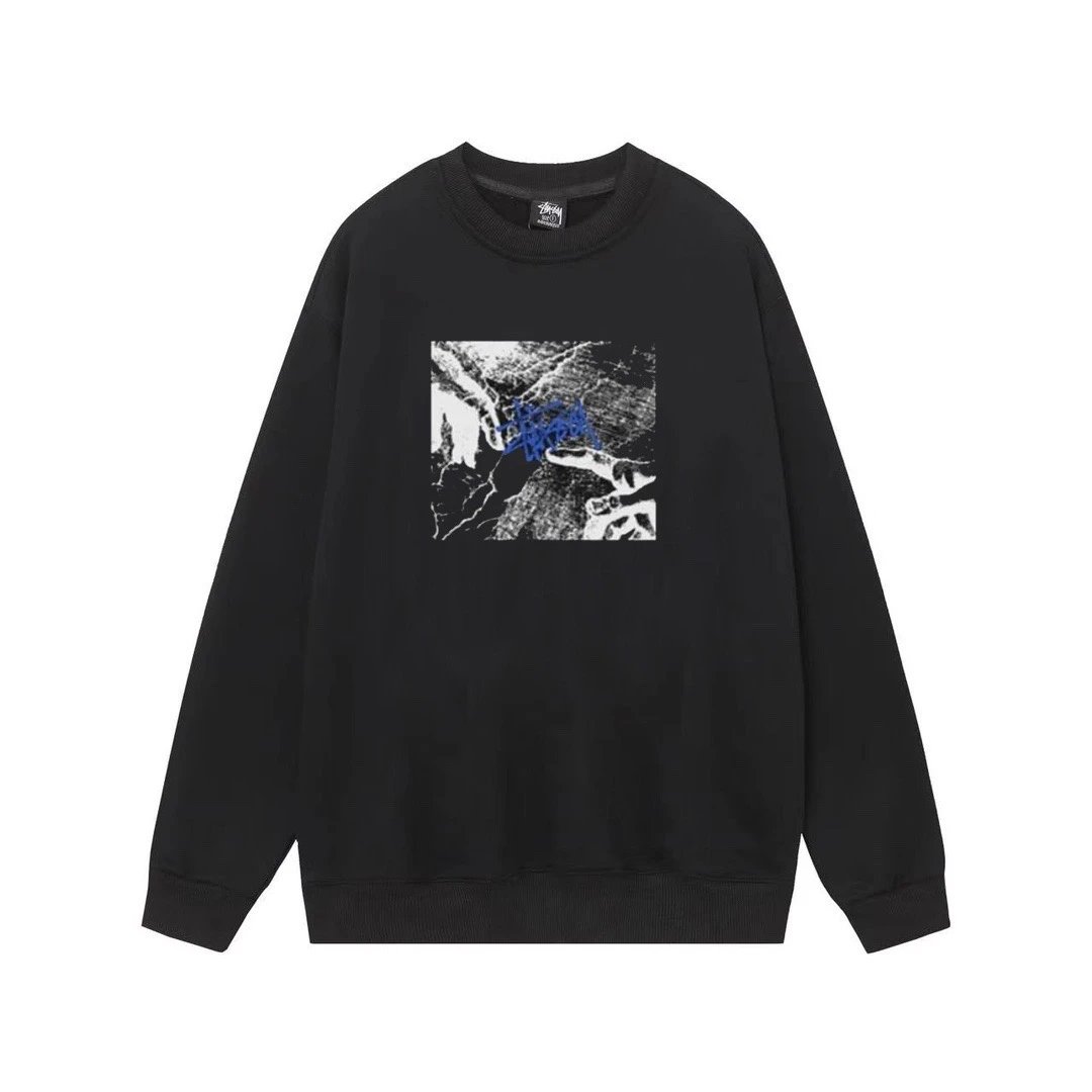Stussy Graphic Sweatshirt Black