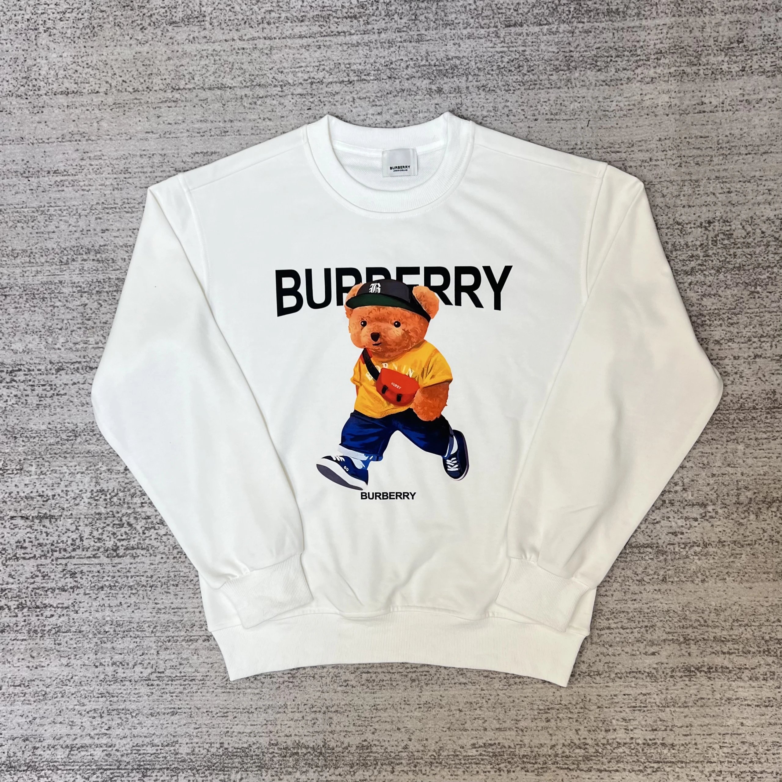 Burberry Thomas Bear Graphic Sweatshirt White Sweater - 6