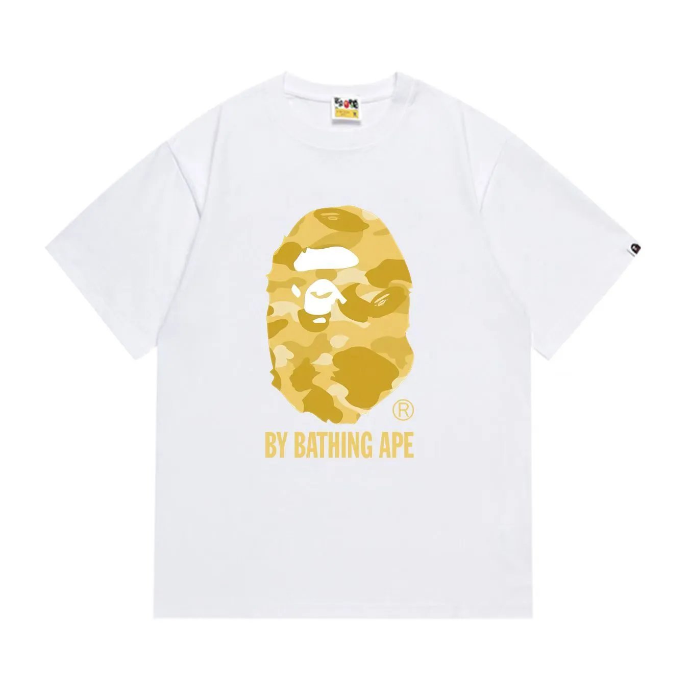 BAPE Yellow Camo By Bathing Ape Tee White