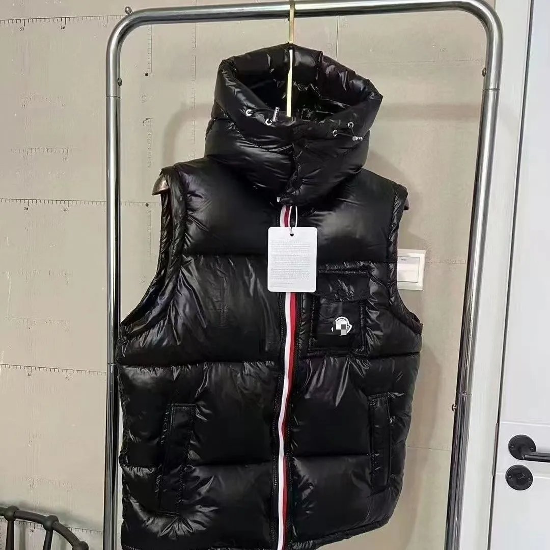 Moncler Maya Vest Black Glossy Down Vest Outerwear.vest - 4