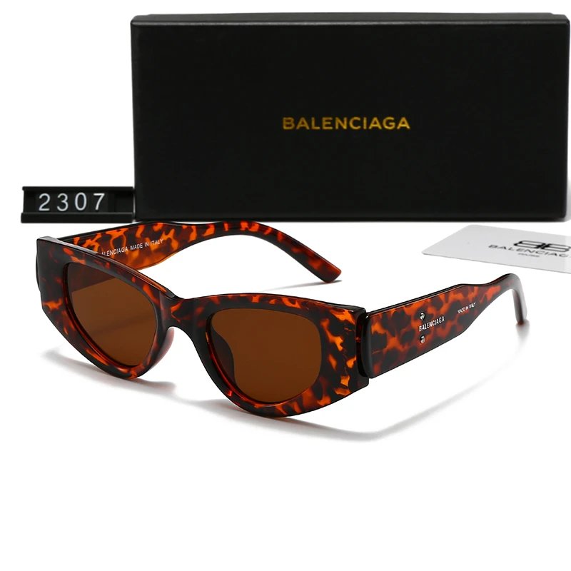 Balenciaga Cat-Eye Sunglasses Tortoise Frame Brown Lens #2307