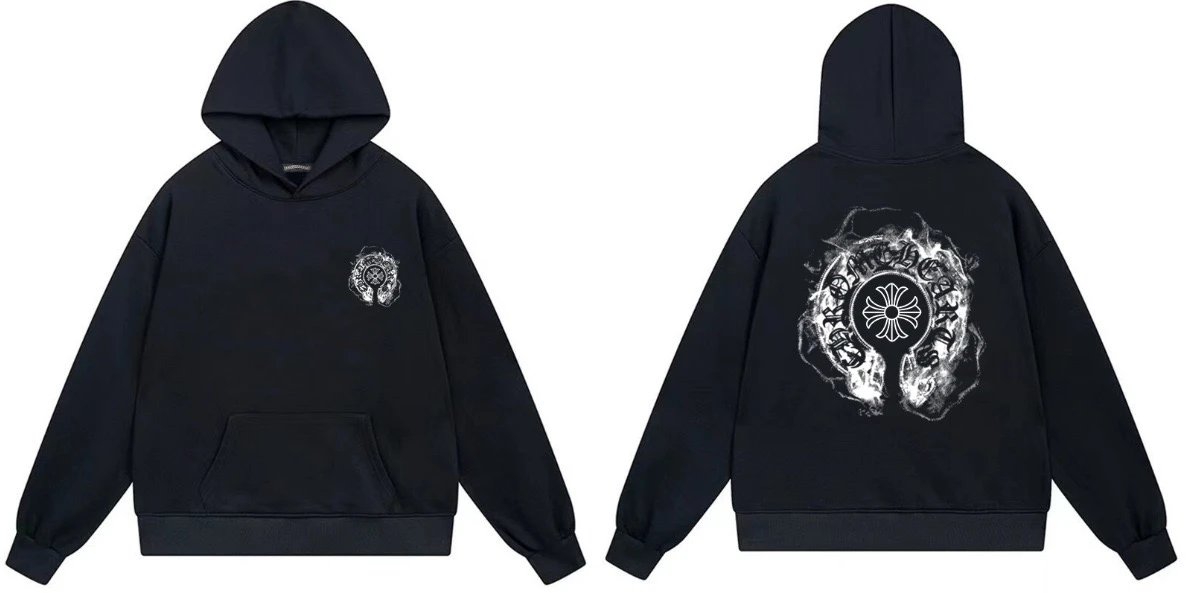 Chrome Hearts Rainbow Cross Hoodie White - 5