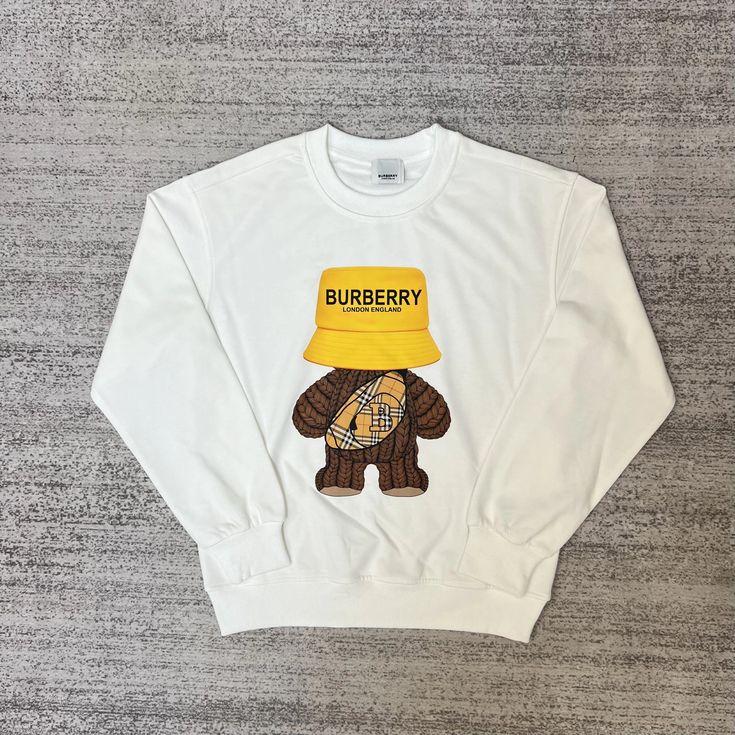Burberry Thomas Bear Graphic Sweatshirt White Sweater - 10