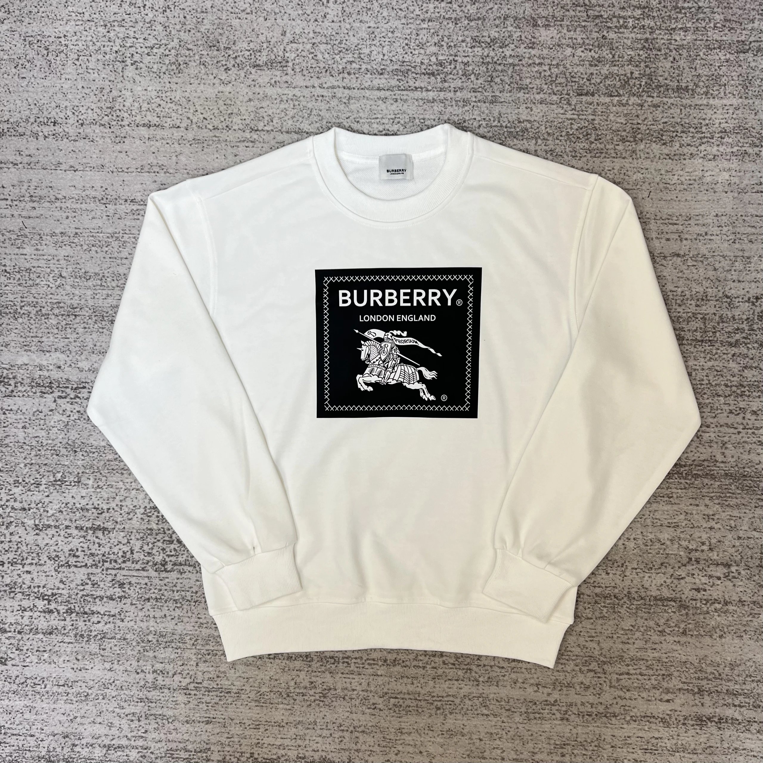 Burberry Thomas Bear Graphic Sweatshirt White Sweater - 14