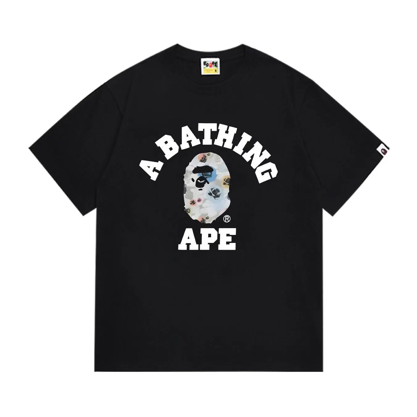 BAPE Rose Camo College Tee Black