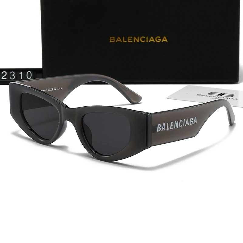 Balenciaga Cat-Eye Sunglasses Grey Frame Dark Lens #2310