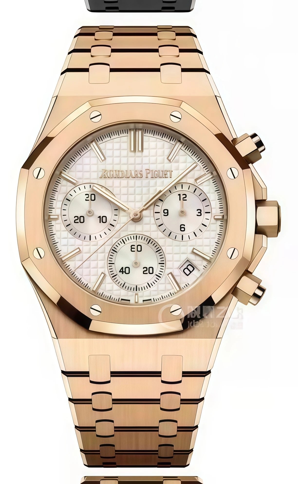 A rose gold chronograph from the Audemars Piguet Royal Oak collection