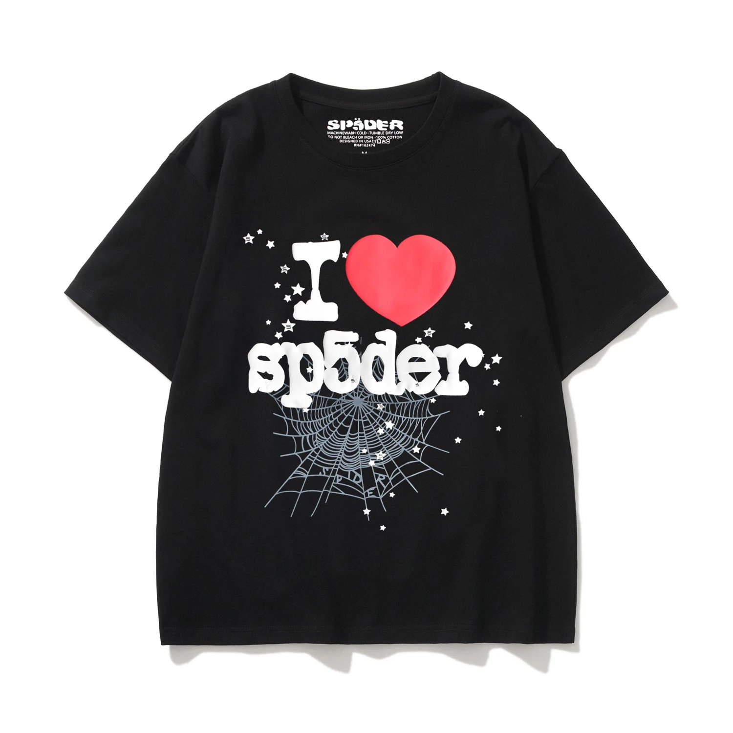 SP5DER Star Print Yellow T-Shirt - 4