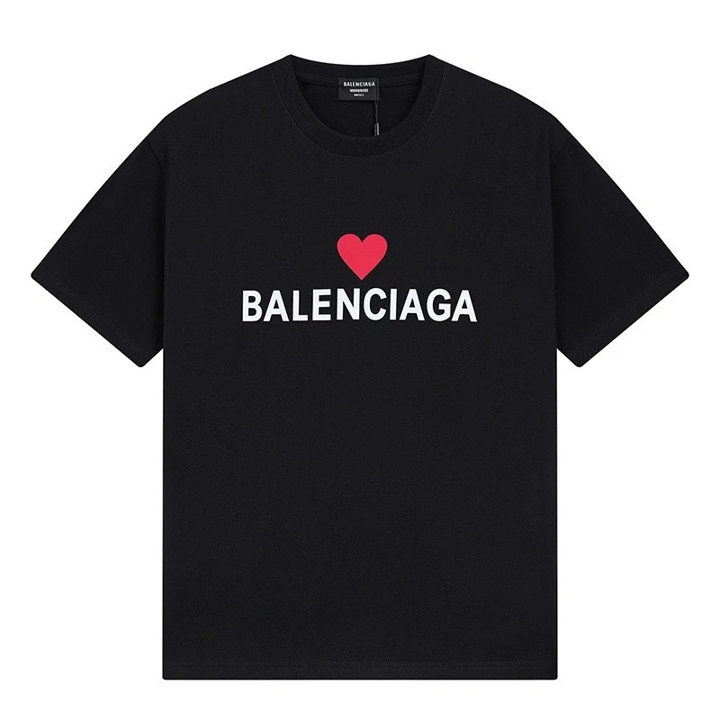 Balenciaga Heart Logo Tee Black