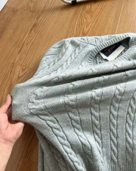 Polo Ralph Lauren Cable Knit Sweater Cream Sweater - 7