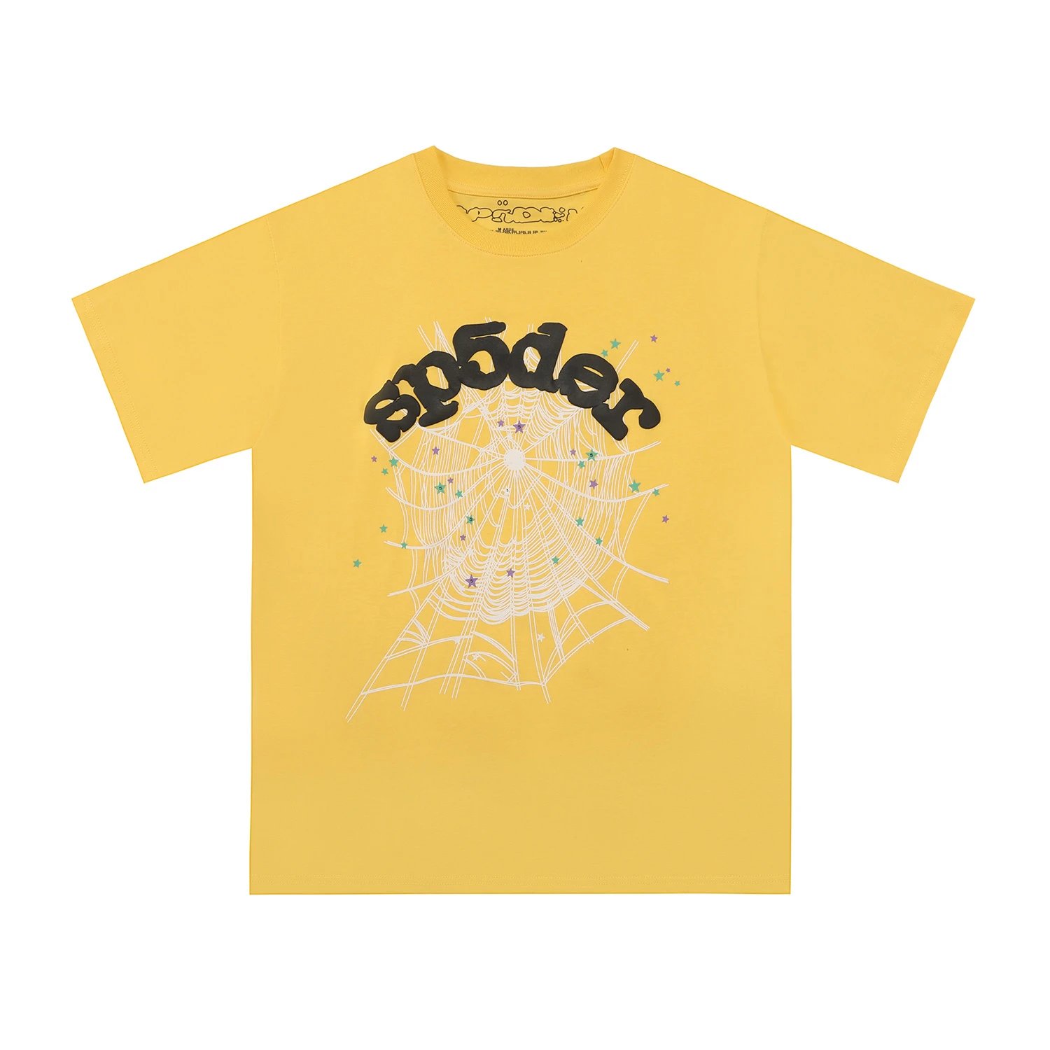 Sp5der Web Logo Tee Yellow Black