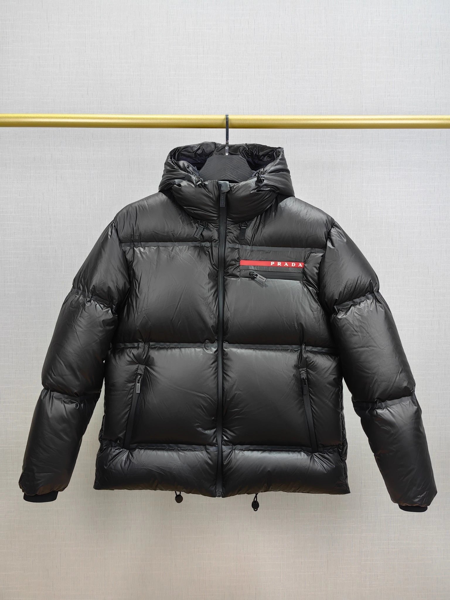 【 DX129-10 】 Winter glossy black down jacket