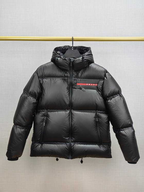 【 DX129-10 】 Winter glossy black down jacket