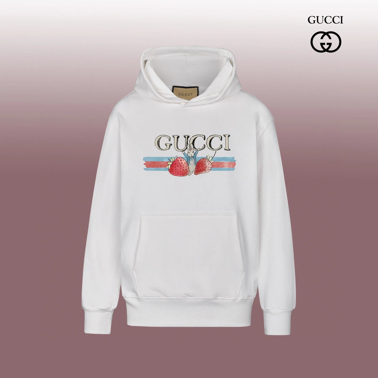 Gucci Logo-Strip Hoodie Black - 11