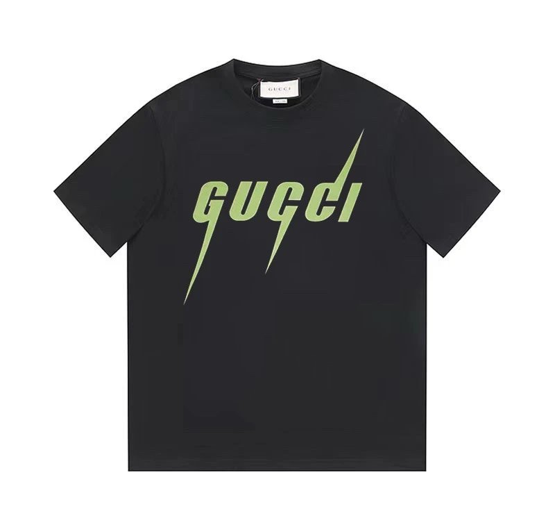 Gucci Blade Lightning Logo Graphic Tee Black