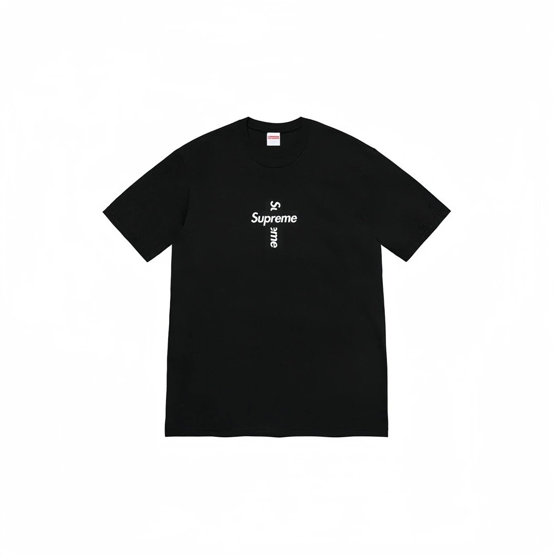 Supreme Cross Box Logo Tee Black