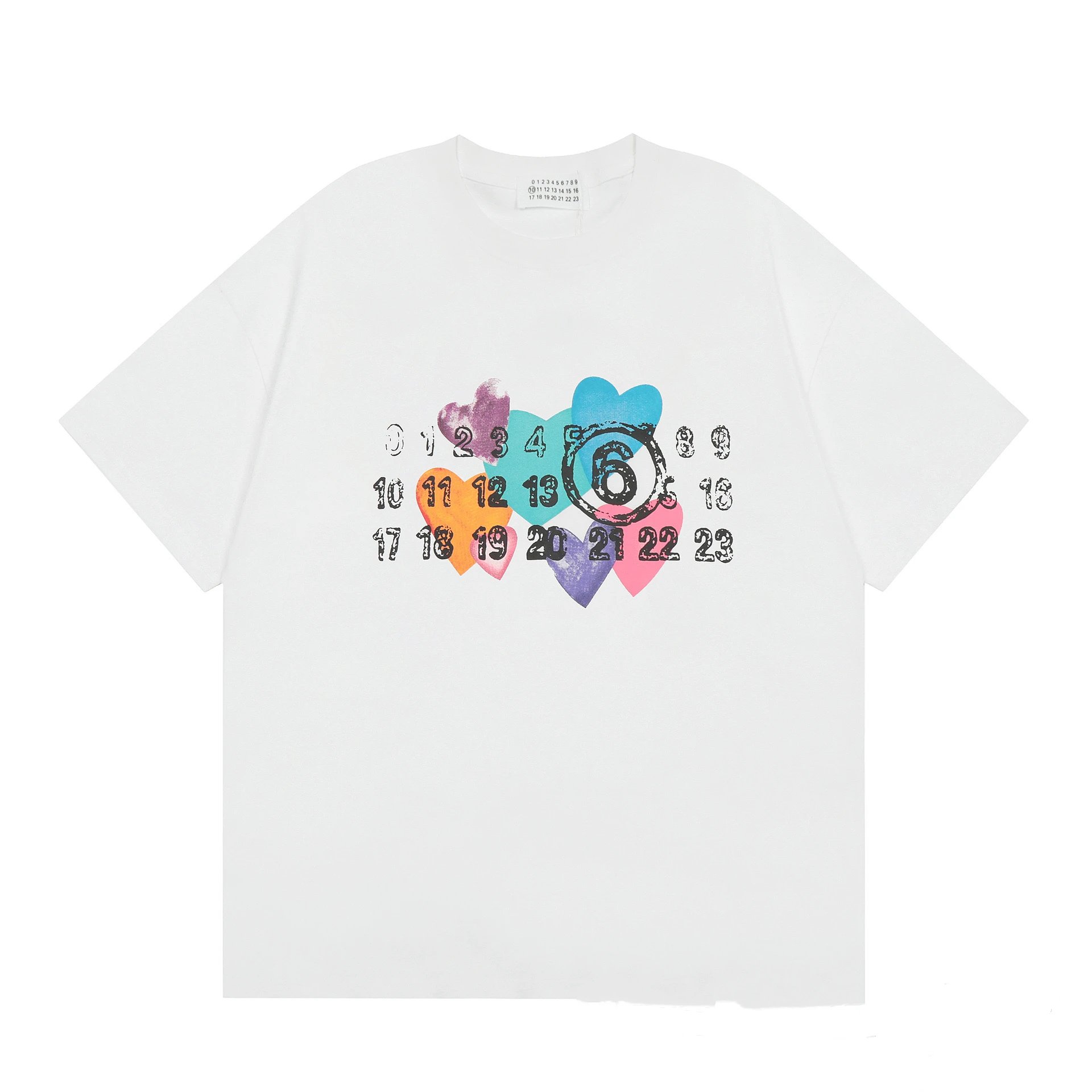 Maison Margiela Tabi Logo Print Black T-Shirt - 4