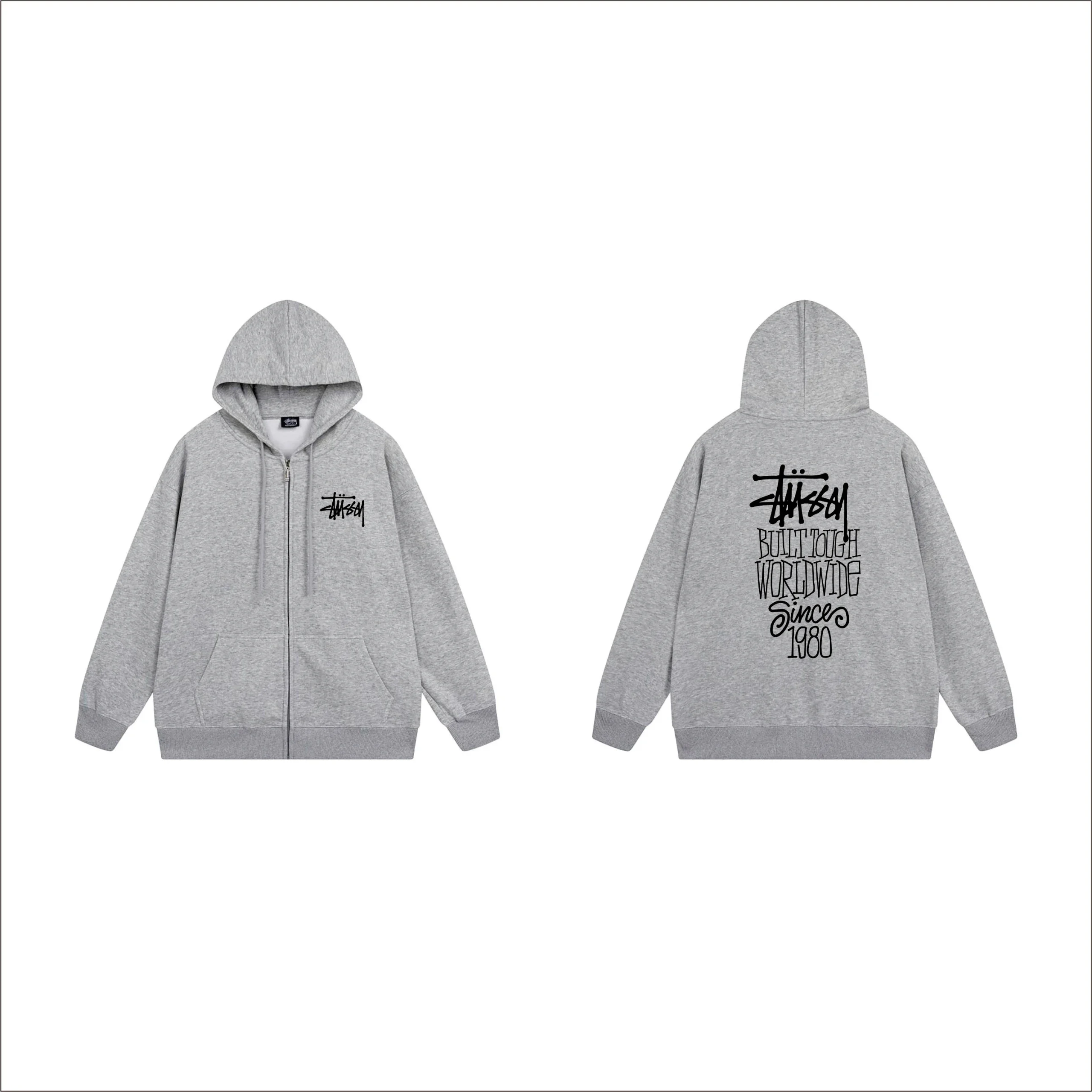 Sudadera Stussy con Cremallera